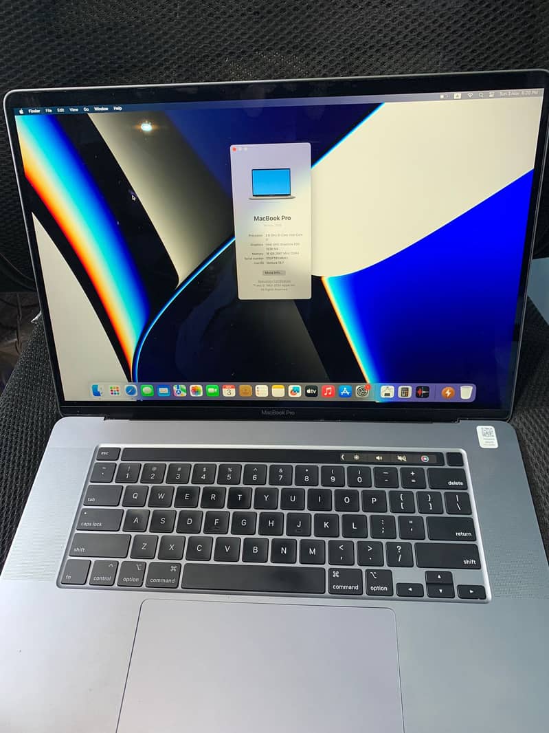 MacBook Pro 2019 | 16 Inches | Intel Core i7 | 16GB RAM | 512GB SSD | 5