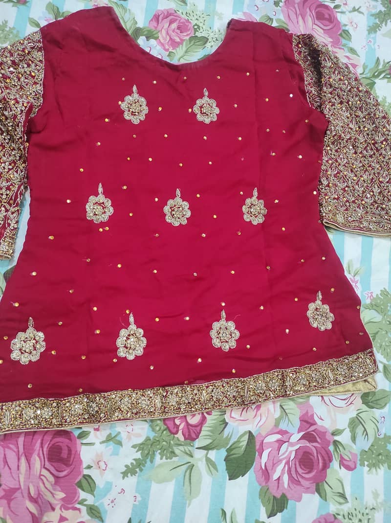 Handmade bridal lehnga 4