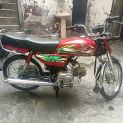 Honda CD 70 Red Color in a good neat and clean good condition