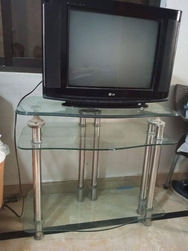 Tv and tv trolley 0