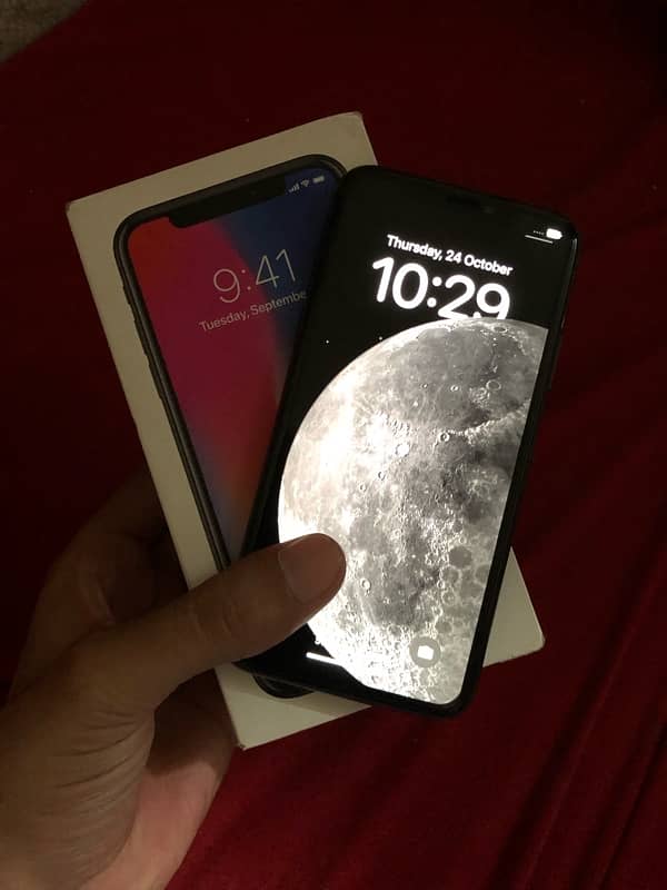 iphone x (64gb) non pta with box 7