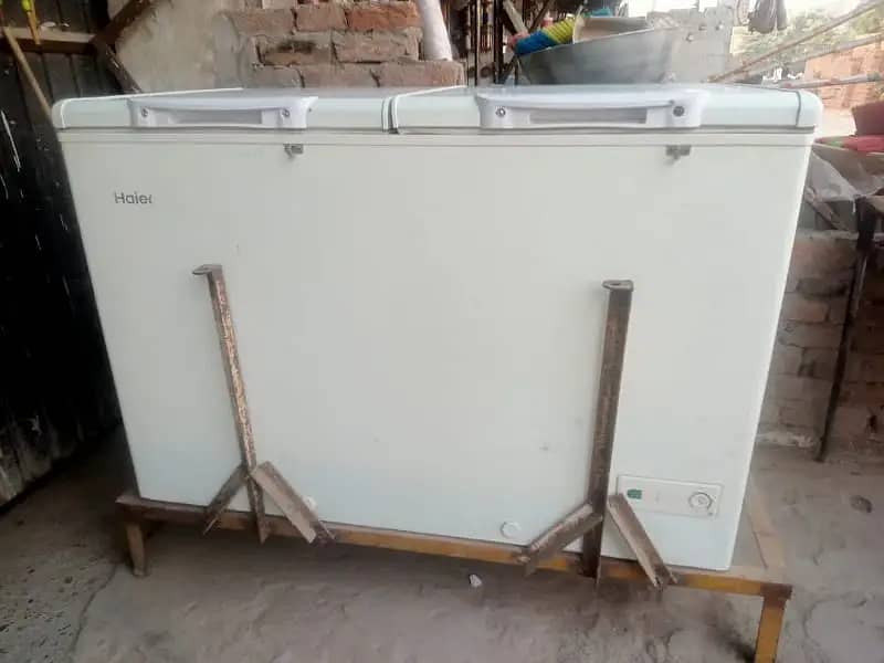 Haier HDF-385H/B/R Deep Freezer Double/original gas/copper compressor 1