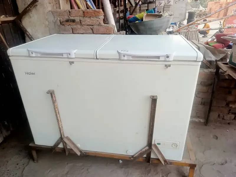 Haier HDF-385H/B/R Deep Freezer Double/original gas/copper compressor 4