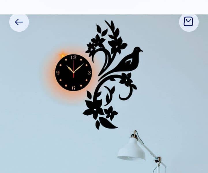 Beautiful Design Analogue Wall clock with light 3