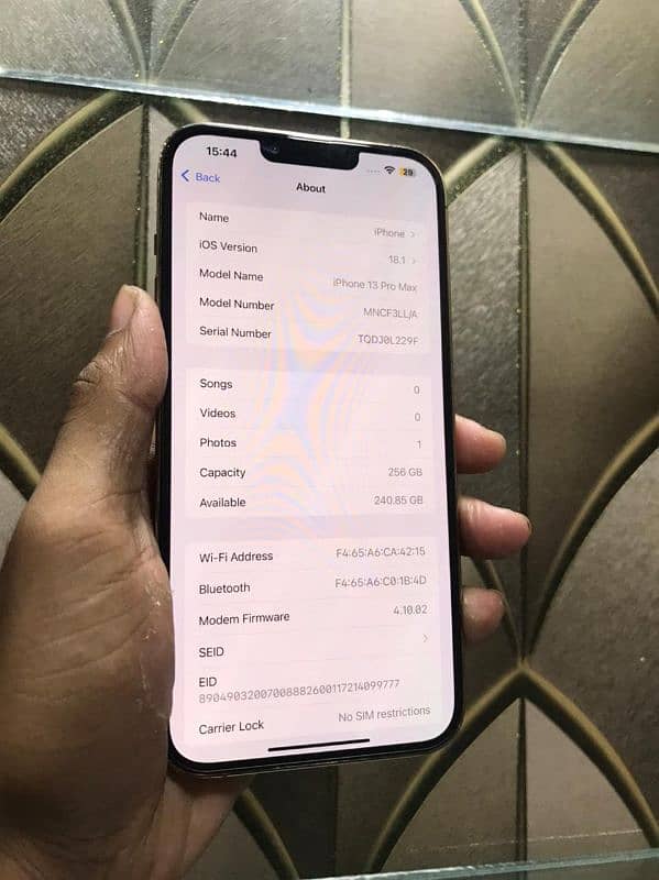 IPhone 13 pro max 256gb factory 4