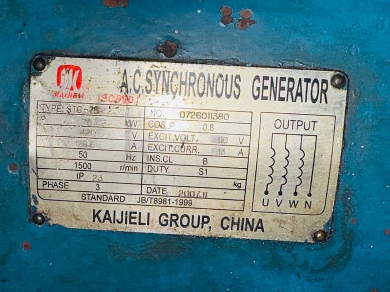 Generator 75KW 3