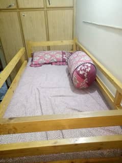 wooden bunker bed slightly used for sale in urgent basis.