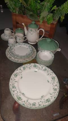 Marble Dinner and tea set 55 pieces