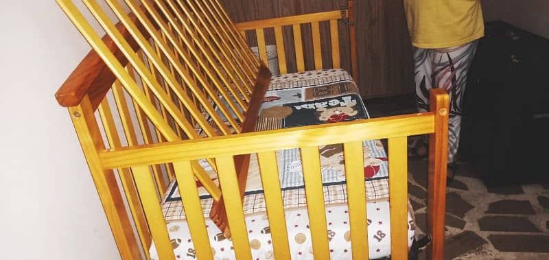 Baby cot with mattress 1