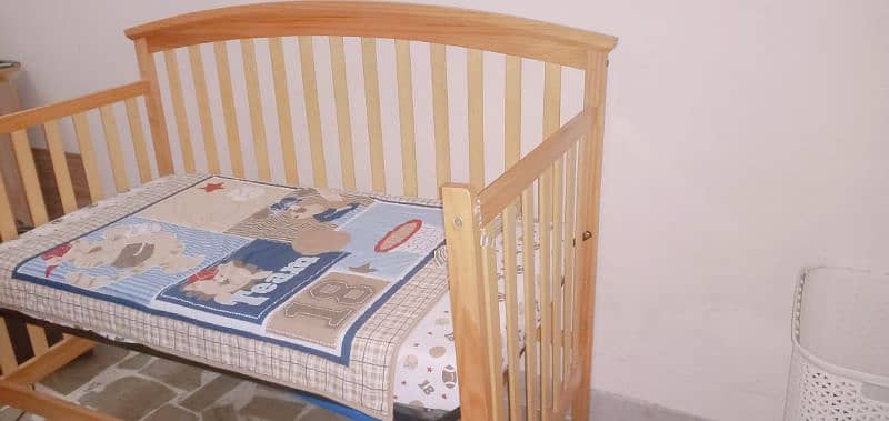 Baby cot with mattress 3