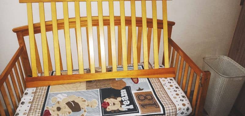 Baby cot with mattress 6