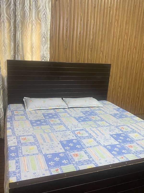 Wooden King Size Bed without mattress. 1