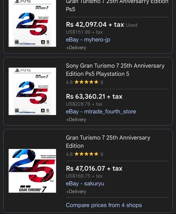 PS5 GRAN TURISMO 7 25th ANNIVERSARY CHEAPEST!!! 7