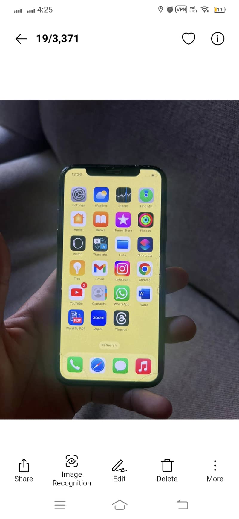 Iphone X, PTA approved ,256GB 0