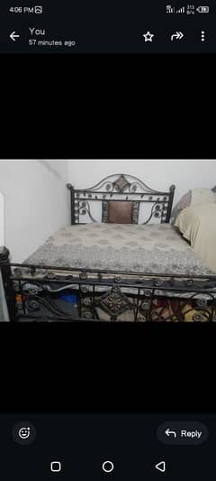 iron bed only bed