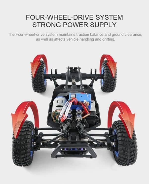 Rc car 4wd 45kmh speed 2.4ghz remote 7