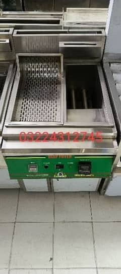 deep fryer single, double// pizza oven, conveyor// shawarma machine