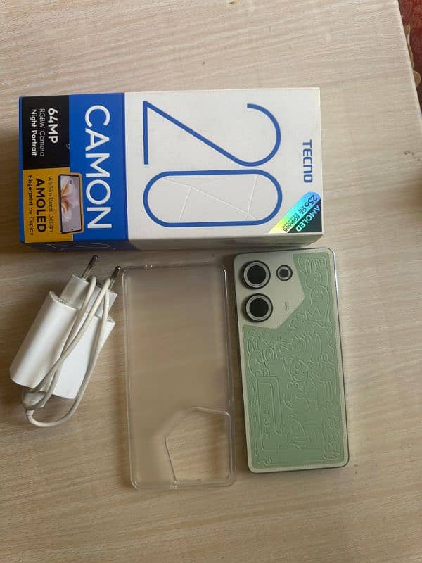 Tecno Camon 20 with warranty,box and accessories 8