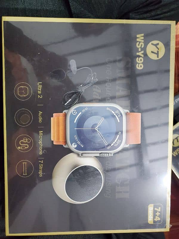 Smart watch 7 straps+blue tooth speaker and mike 5