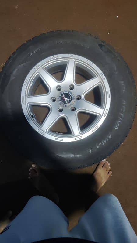 japanese original Land cruiser 4 complete wheel set 4