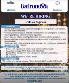 utilities plant operator