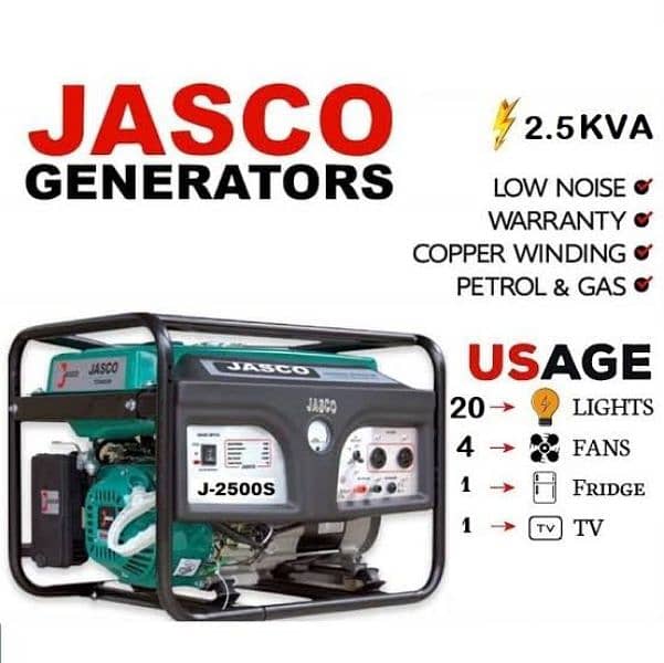 Jasco 2500 2.5 KVA Generator 3