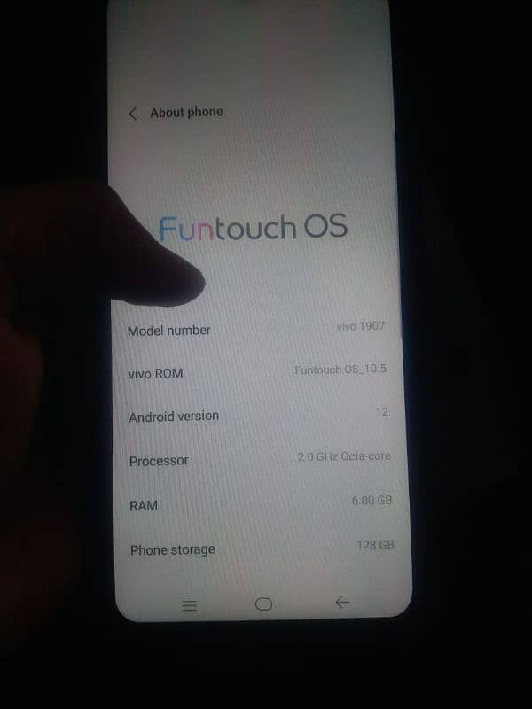 vivo s1 complet saman 6.128 panal chnge exchngw.  posible 9