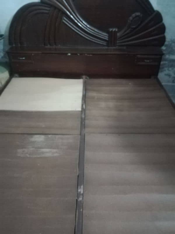 king size bed and dura foam mattress 0