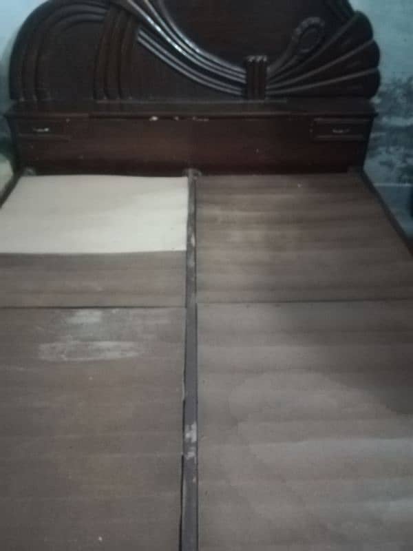 king size bed and dura foam mattress 1