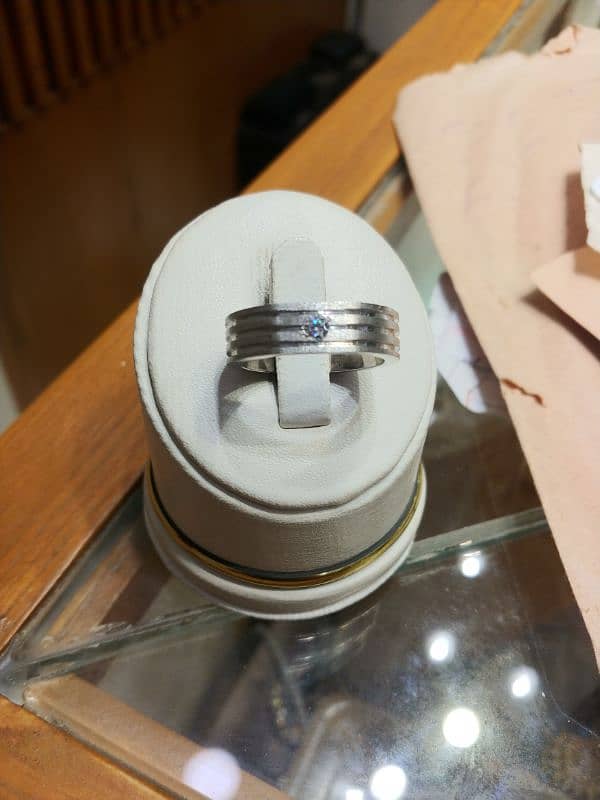 Silver Wedding bands for men 0