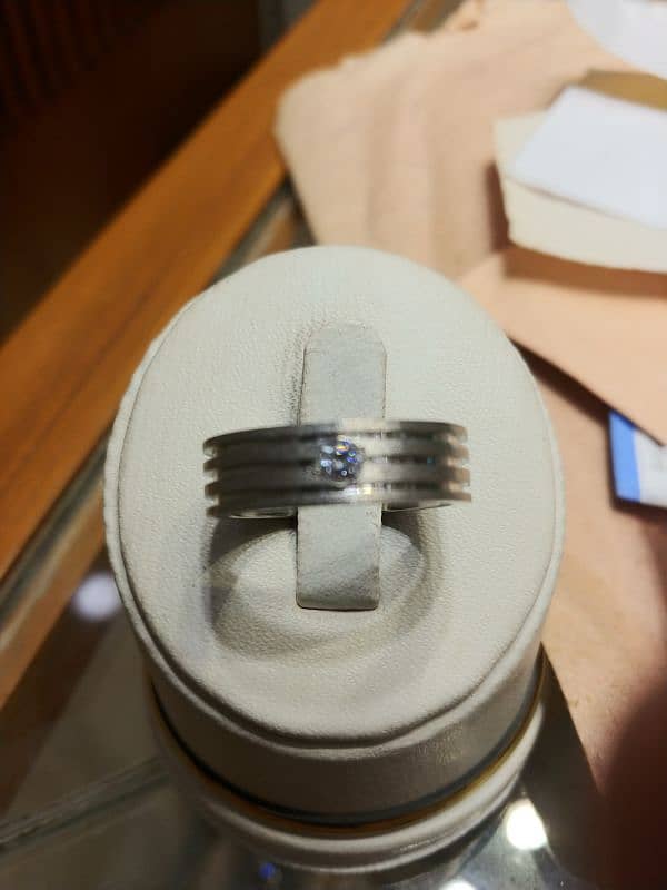 Silver Wedding bands for men 3