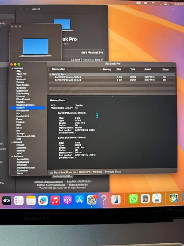 Macbook Pro 2019 16 inch 6