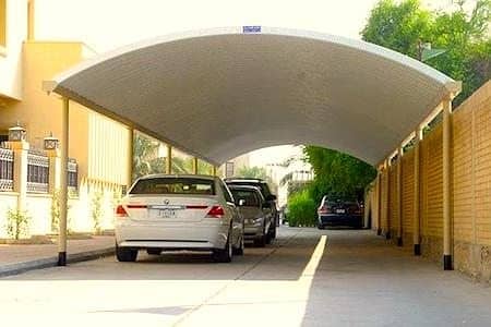 car shade/car parking shades/tensile shades/car porch shade/fiber sha 3