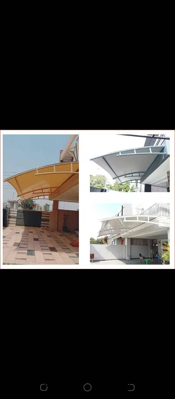 car shade/car parking shades/tensile shades/car porch shade/fiber sha 8