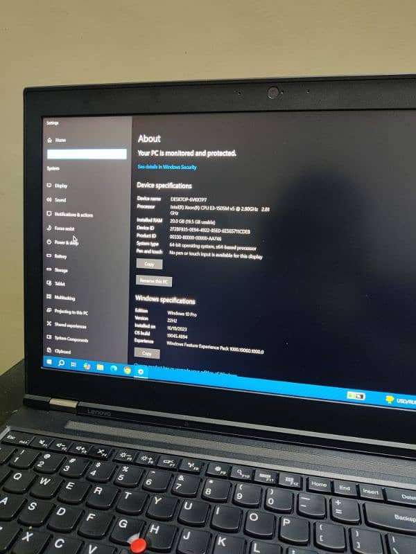 LENOVO P50 XEON 6TH GEN 4GB QUADRO GRAPHICS (M2000M) 2