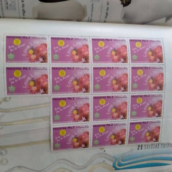 Pakistani mint stamps all lot 5000 stamps 14