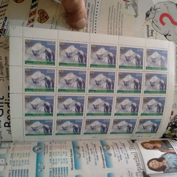 Pakistani mint stamps all lot 5000 stamps 18