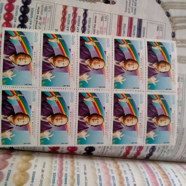 Pakistani mint stamps all lot 5000 stamps 19