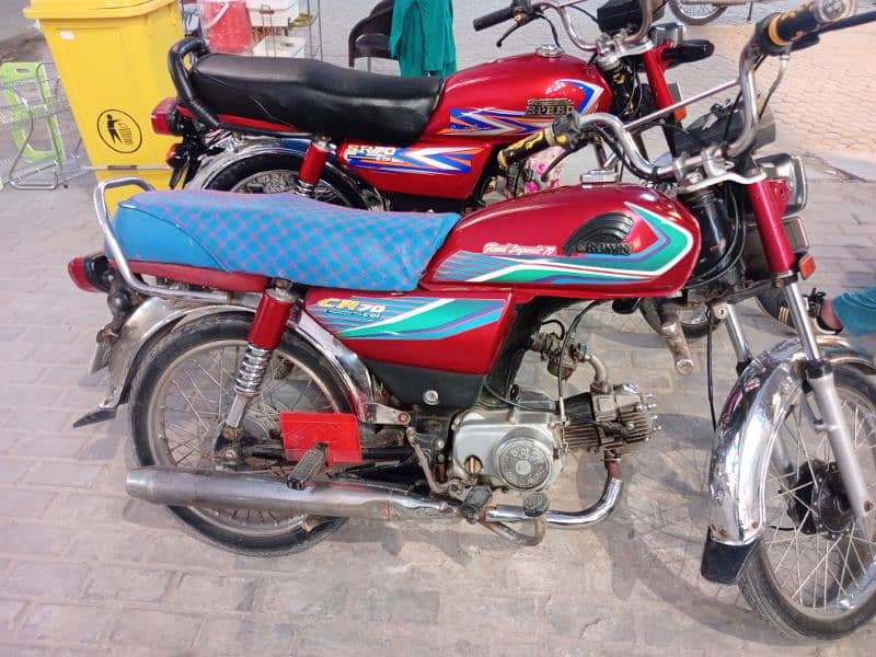 crown motorcycle red colour 17 model documents complete hai 0