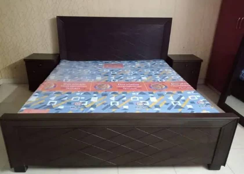 double bed/wooden bed/factory rates/turkish bed/poshish bed 1