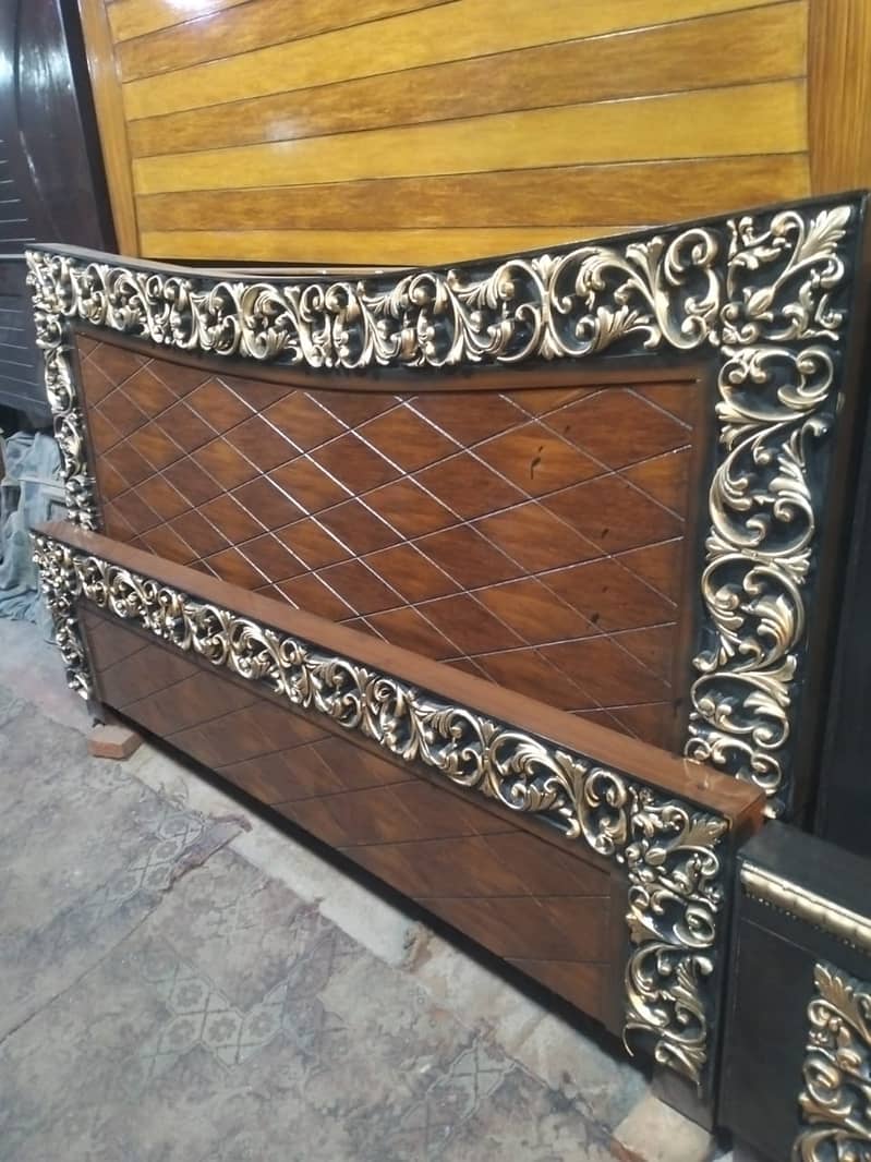 double bed/wooden bed/factory rates/turkish bed/poshish bed 10