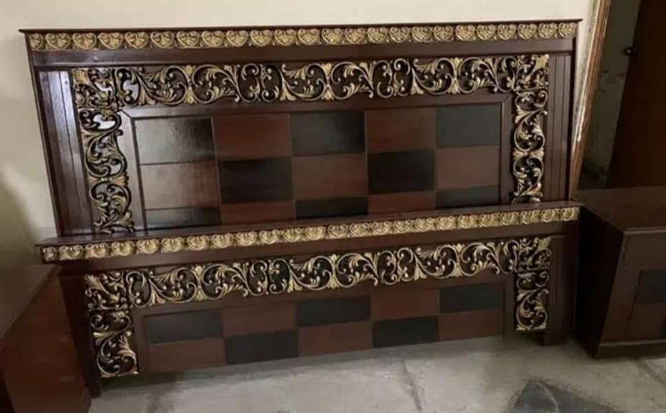 double bed/wooden bed/factory rates/turkish bed/poshish bed 18