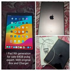 I Pad 9th Generation 64 gb with original box charger