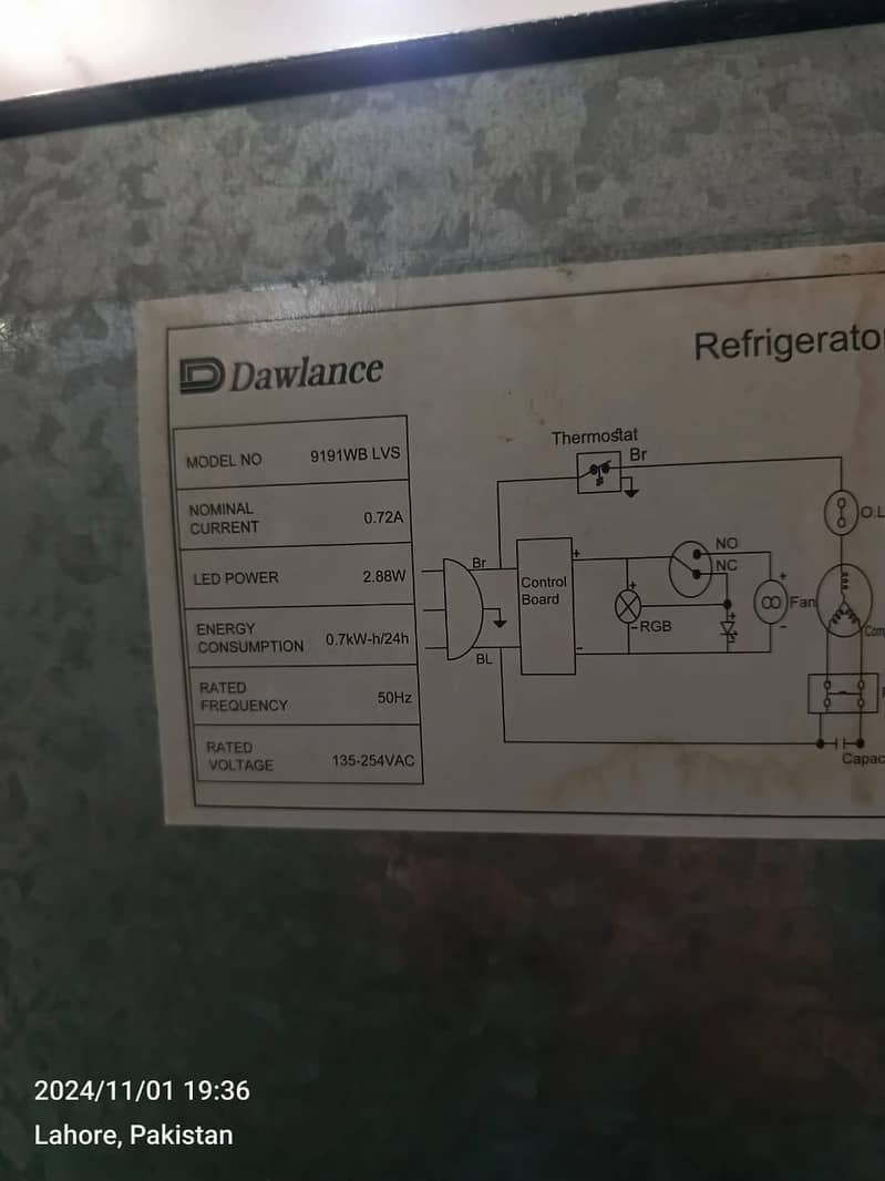 Dawlance Fridge GD LArge size RED (0306=4462/443) classset 8