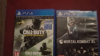 Ps4 call of duty Infinite warfare/mortal kombat xl