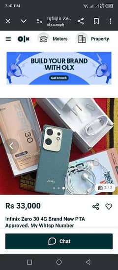 Infinix Zero 30 4G Brand New PTA Approved. My Whtsp Number 03315753857