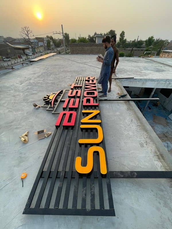 Sign board  3d sign board/Neon signs/steel letters/ Backlit boards 10