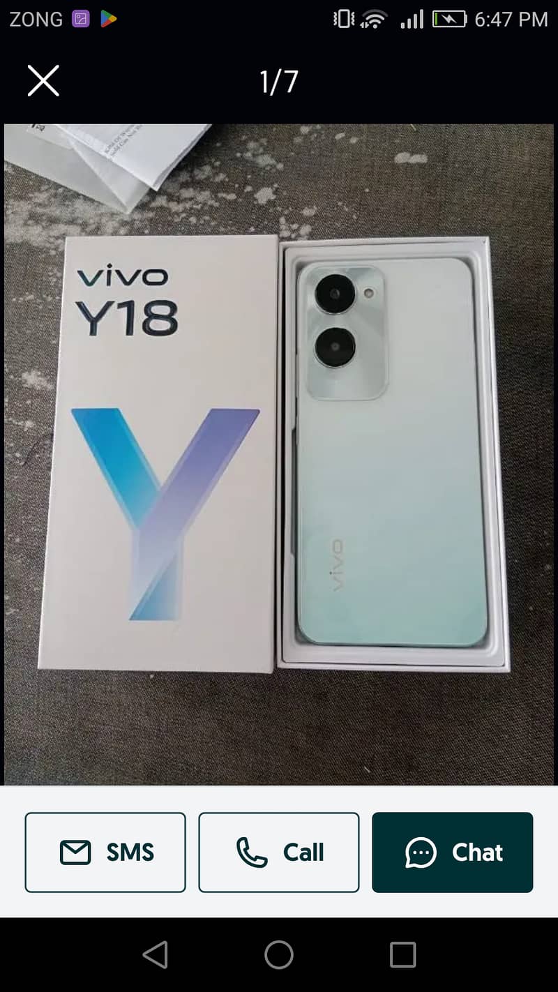 vivo y18 4 day used just box open 0