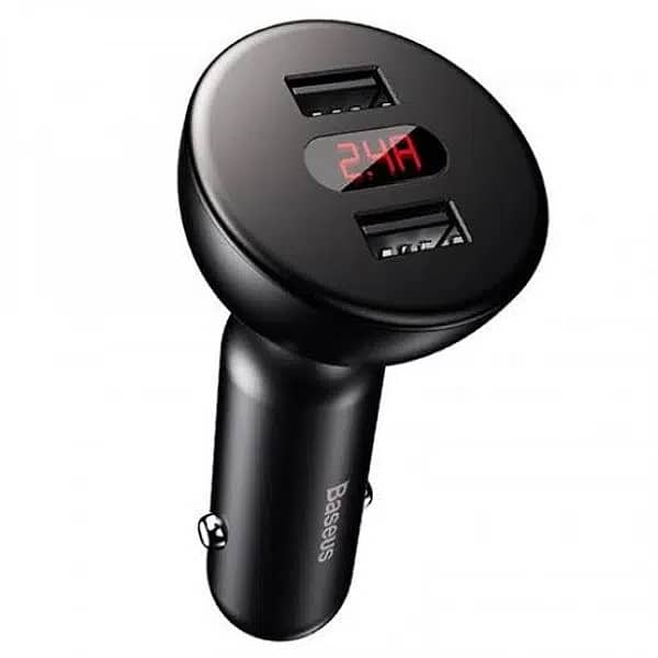 Baseus Shake Head Digital Display Quick Car Charger rotate 0