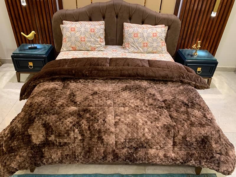 luxury Rabbit soft faux fur quilts 3